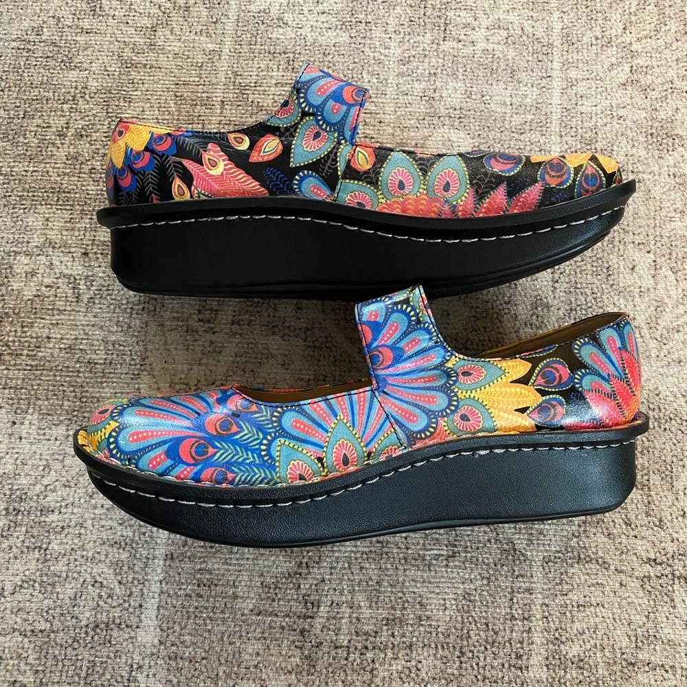 Alegria Paloma In Bloom Mary Jane shoes in multicolor floral size EU40/ US 9.5 - Picture 3 of 5
